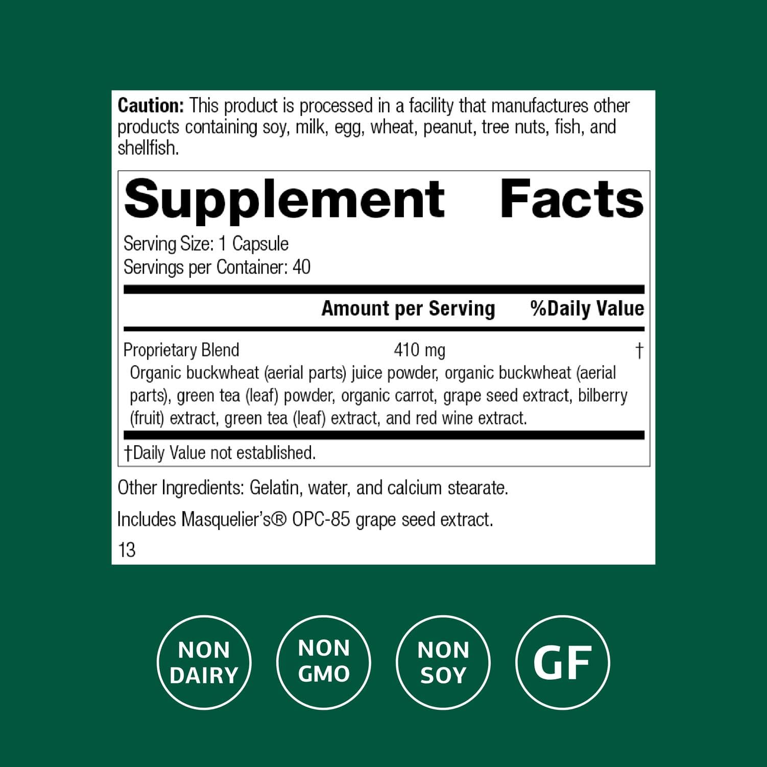 Standard Process OPC Synergy tablets closeup showing compact daily dose