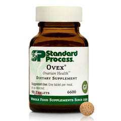 Standard Process Ovex bottle label for daily whole-food support.