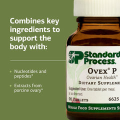 Standard Process Ovex P packaging front highlighting whole food-based formula.
