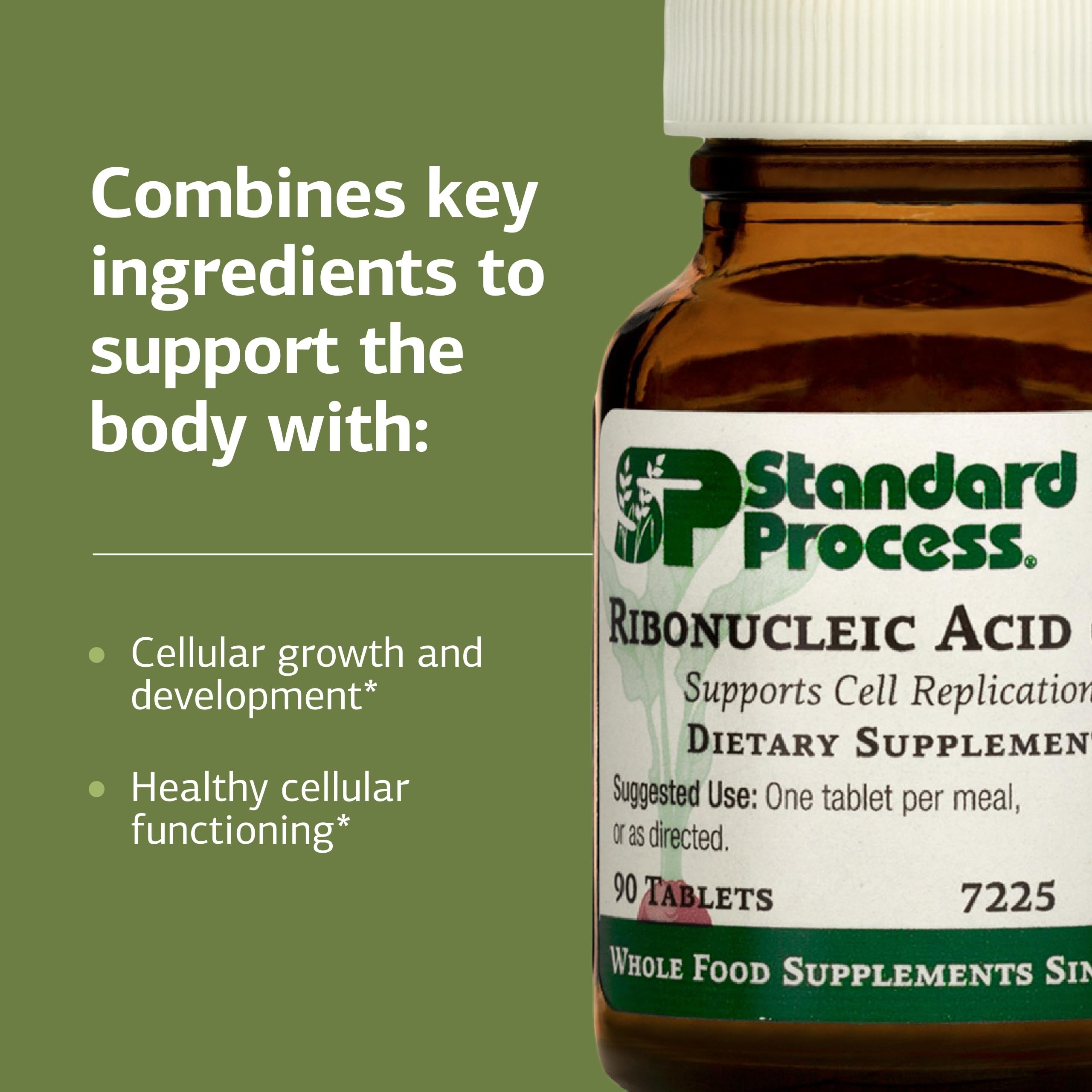 Standard Process RNA label detail shows non-soy and non-grain attributes.