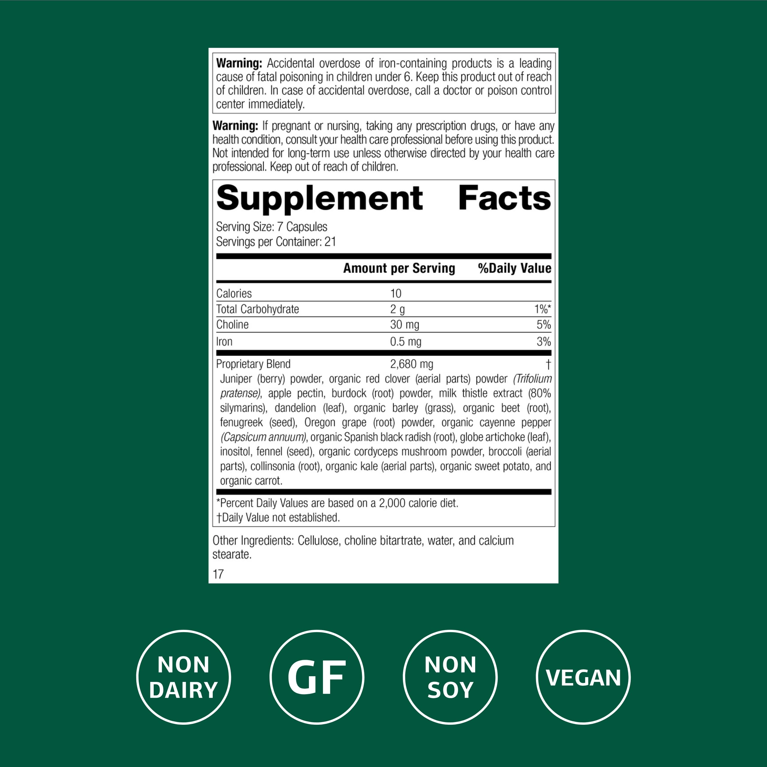 SP Cleanse capsules laid out illustrate convenient daily dosage.
