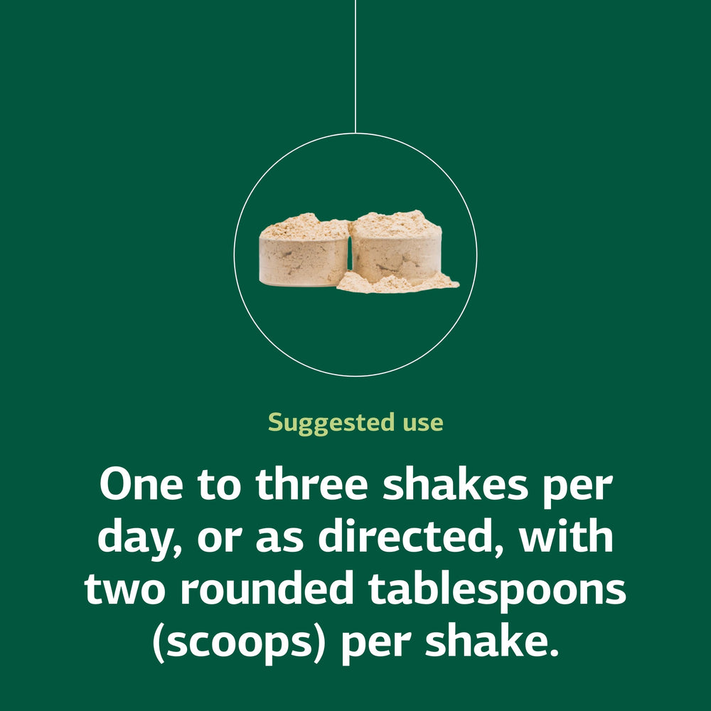 Nutrition label on SP Complete packaging showing protein content