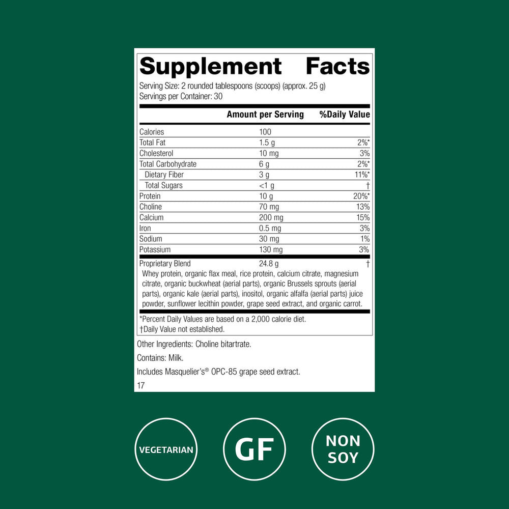 SP Complete powder scoop measuring protein for daily intake
