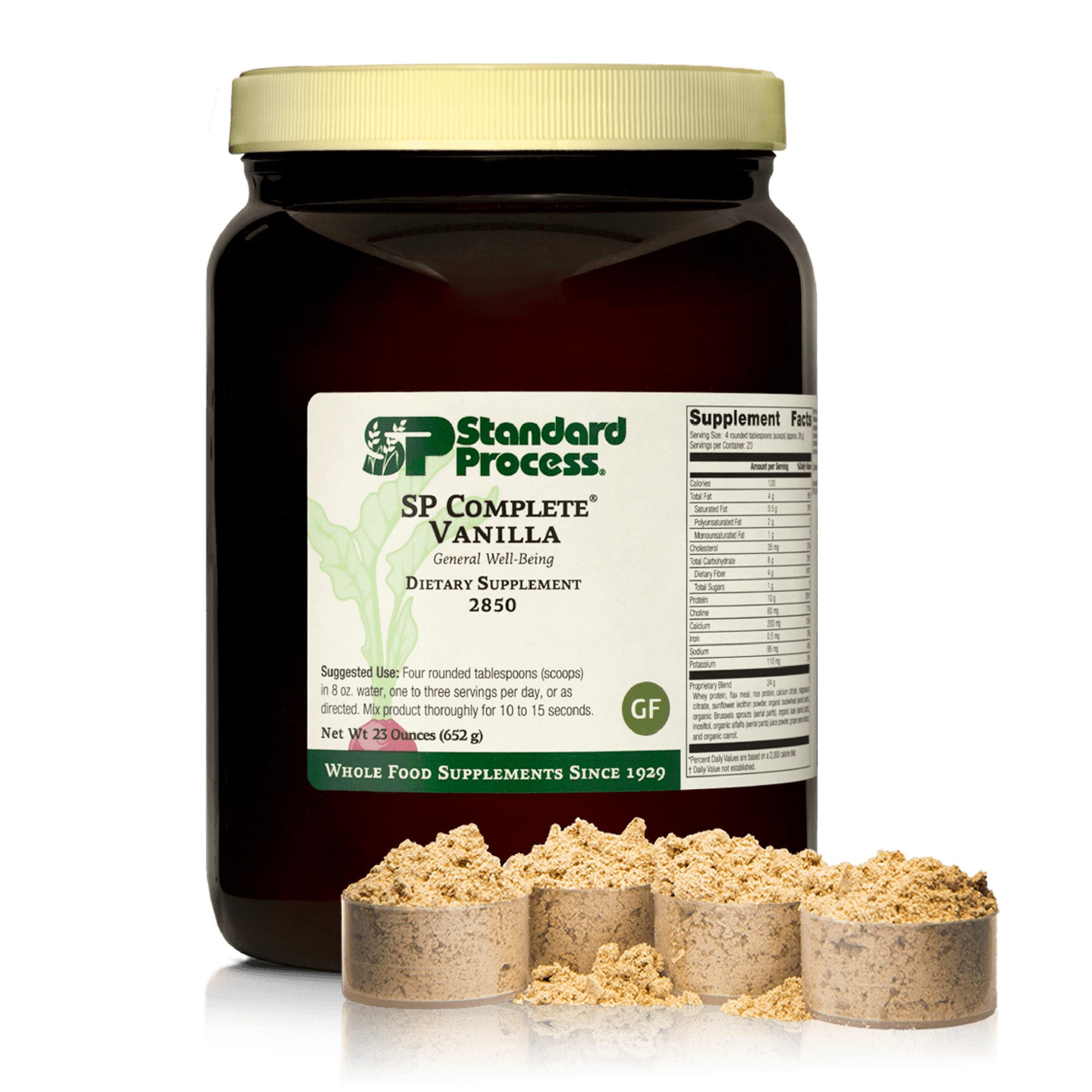 Standard Process SP Complete vanilla tub provides convenient, whole-food protein for daily wellness