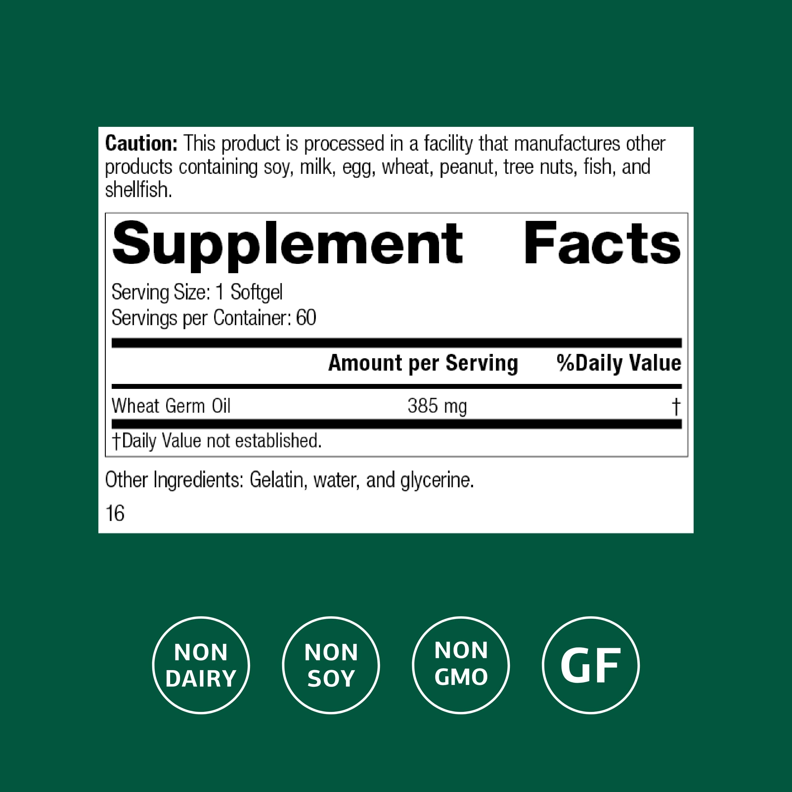 Standard Process Wheat Germ Oil softgels provide convenient daily antioxidant support.