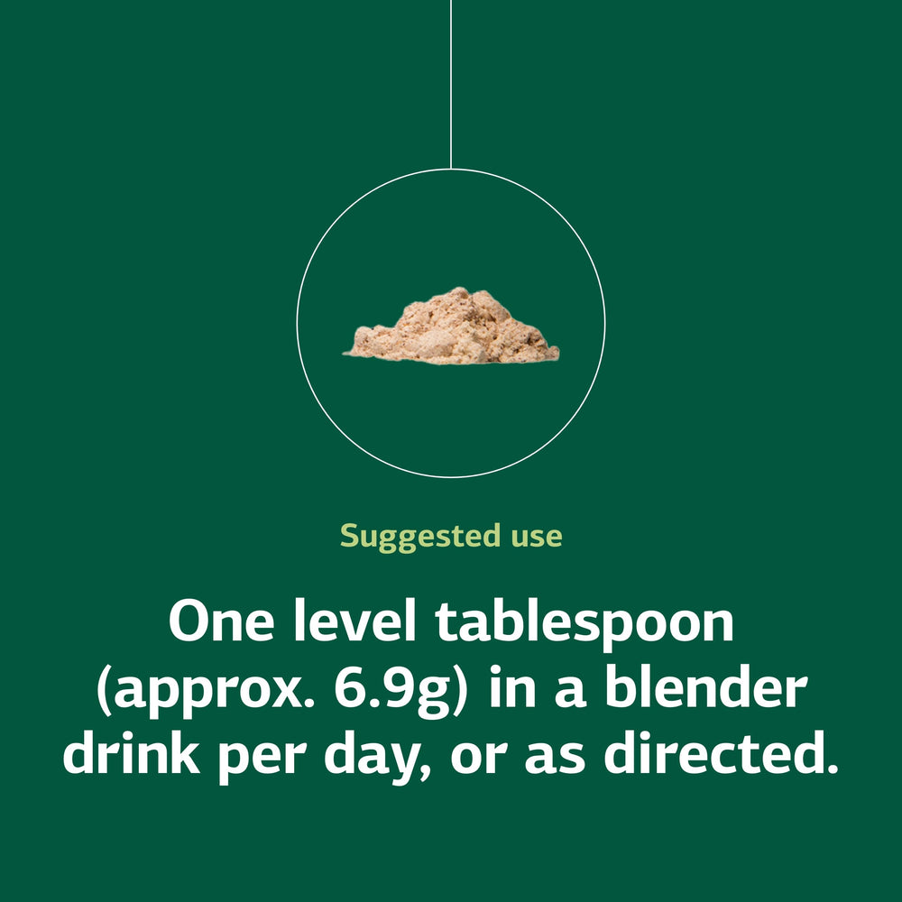 Standard Process Whole Food Fiber powder texture reveals natural, fibrous consistency.