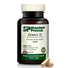 Standard Process Zymex II bottle showcases digestive enzyme support for GI health