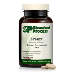Standard Process Zymex Wafers bottle front, convenient pill-free digestive support.