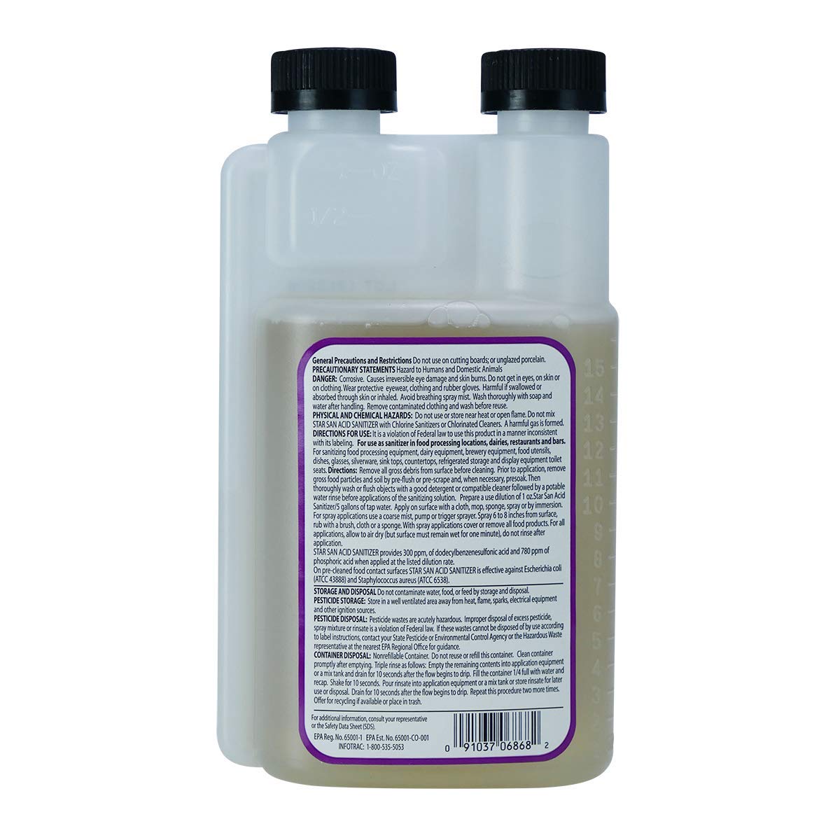 Star San foaming action penetrates cracks and crevices.