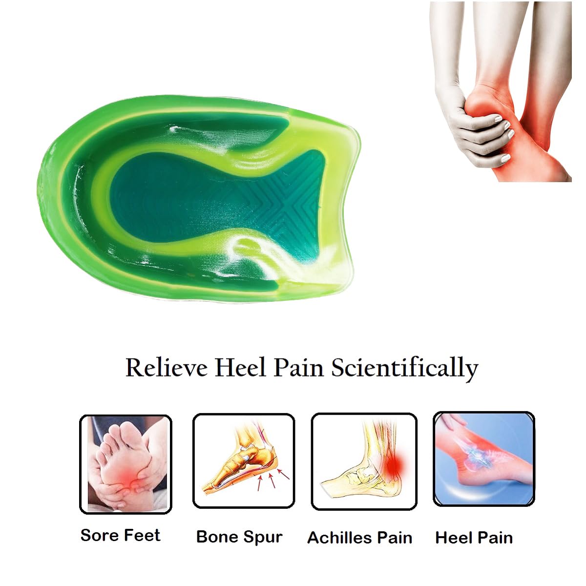 Reusable, easy-clean heel cushions stay fresh after games.