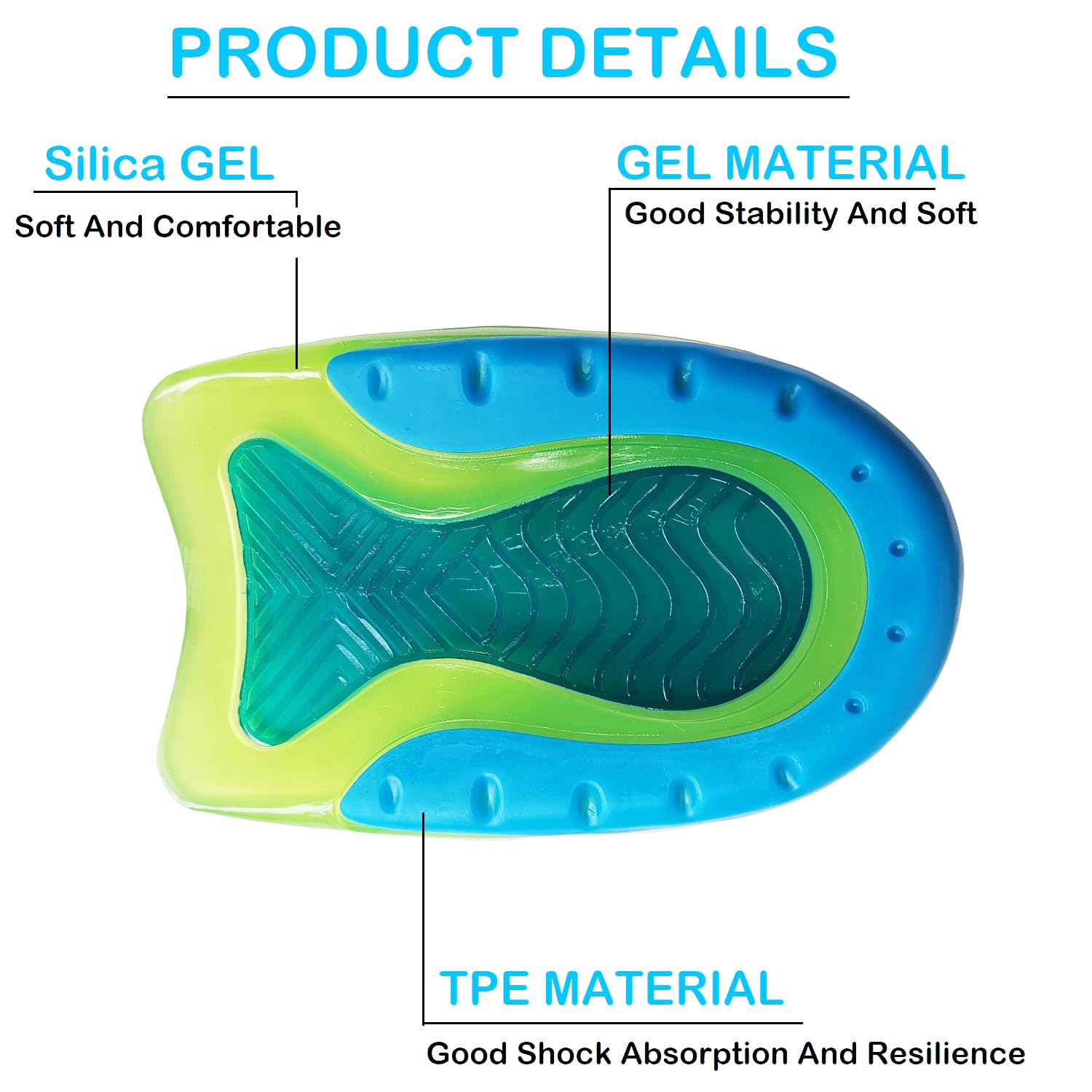 StarJungle gel heel cups fit cleats and athletic shoes for active kids.
