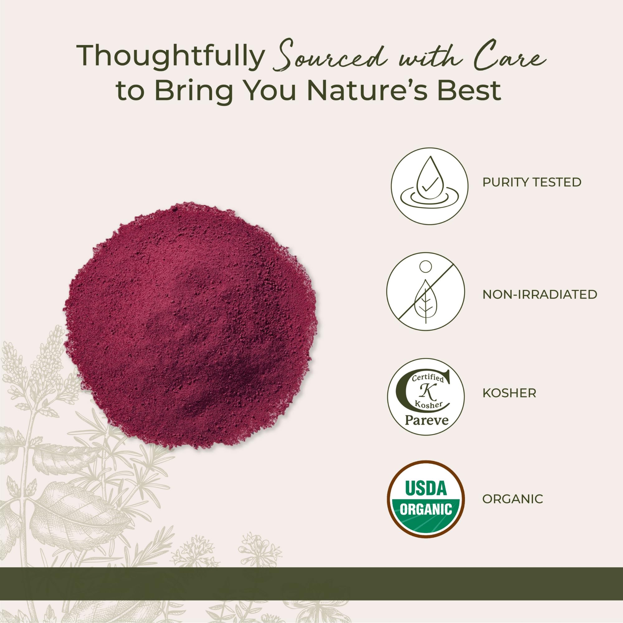 Starwest Botanicals beet root powder stirred into tea for natural flavor.