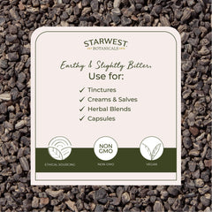 Starwest Botanicals Organic Black Cohosh root ready for herbal blends.