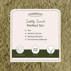 Starwest Botanicals chamomile powder baking idea suggests subtle apple notes in treats.