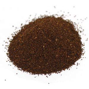Starwest Botanicals chicory root roasted granules close-up showing texture for flavoring beverages.