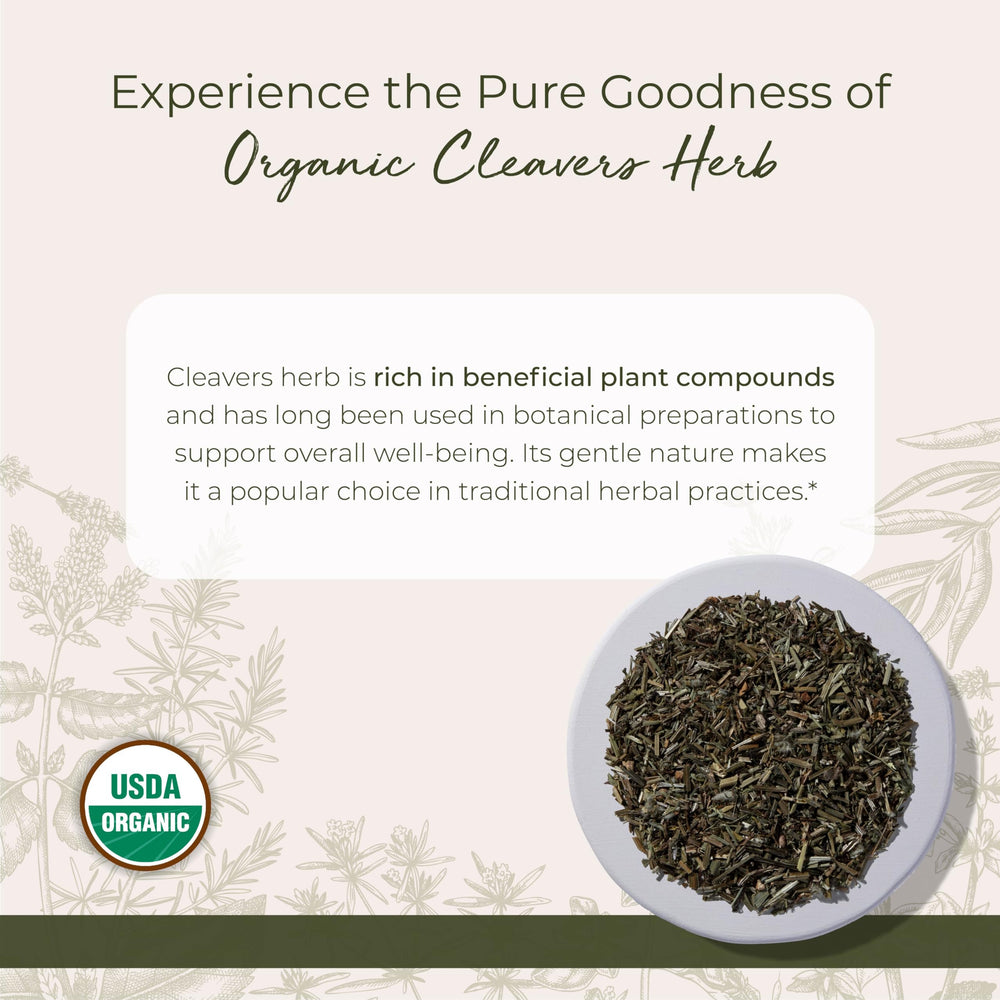Starwest Botanicals Cleavers Herb cut and sifted, ideal for seasoning and infusions