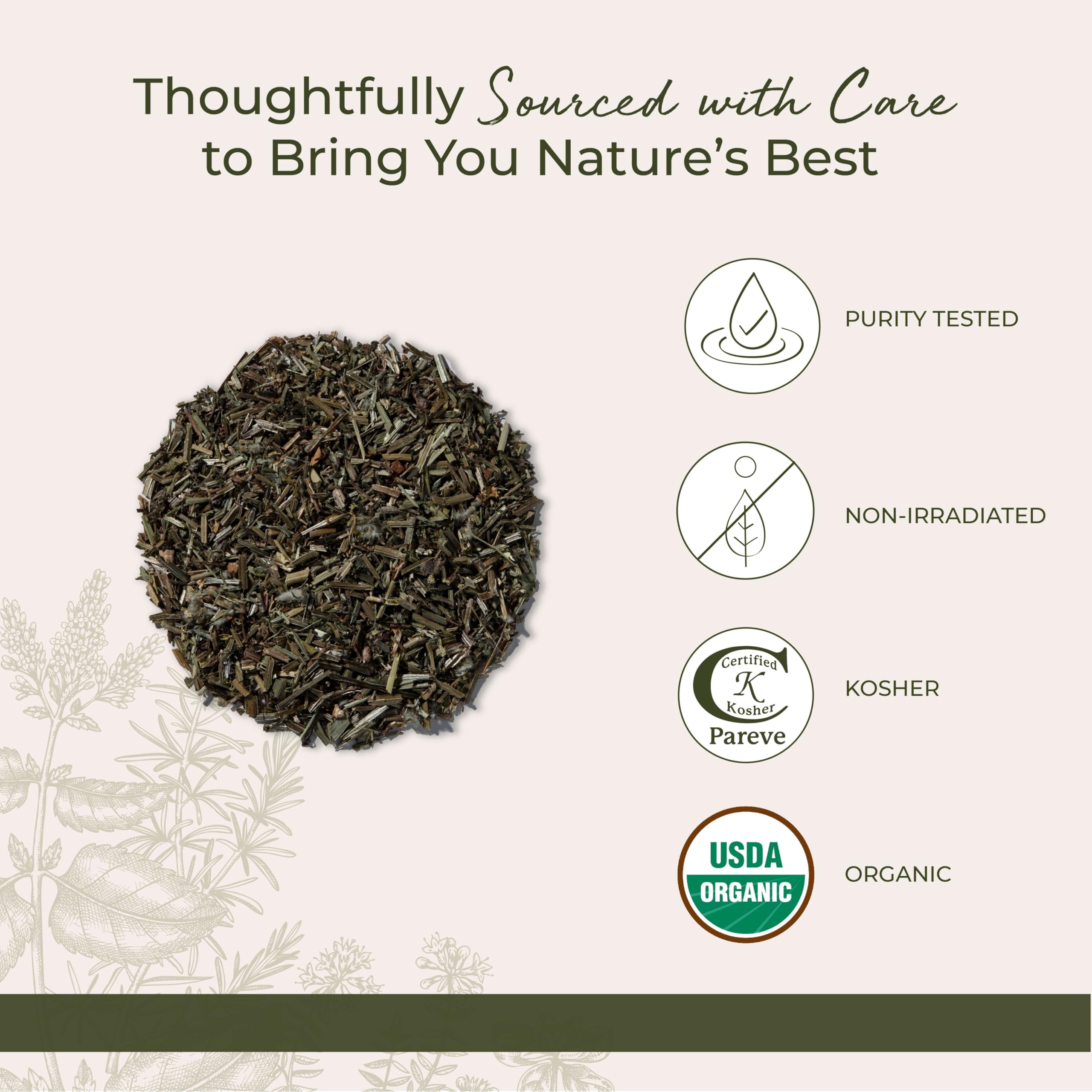 Starwest Botanicals Cleavers Herb in salads and soups adds lively depth