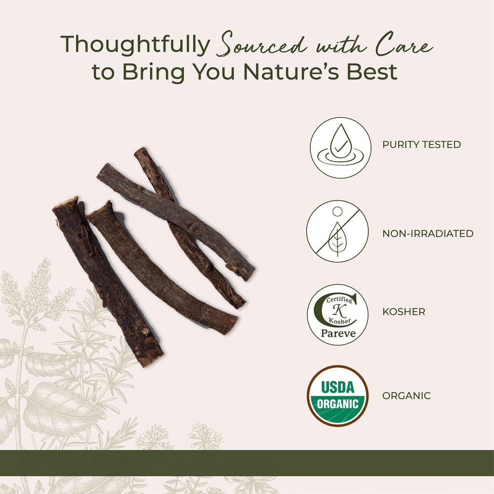 Starwest Botanicals licorice root sticks great for candy recipes and confections