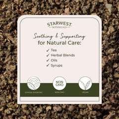 Starwest Botanicals Mullein Leaf tea infusion ready to steep gently