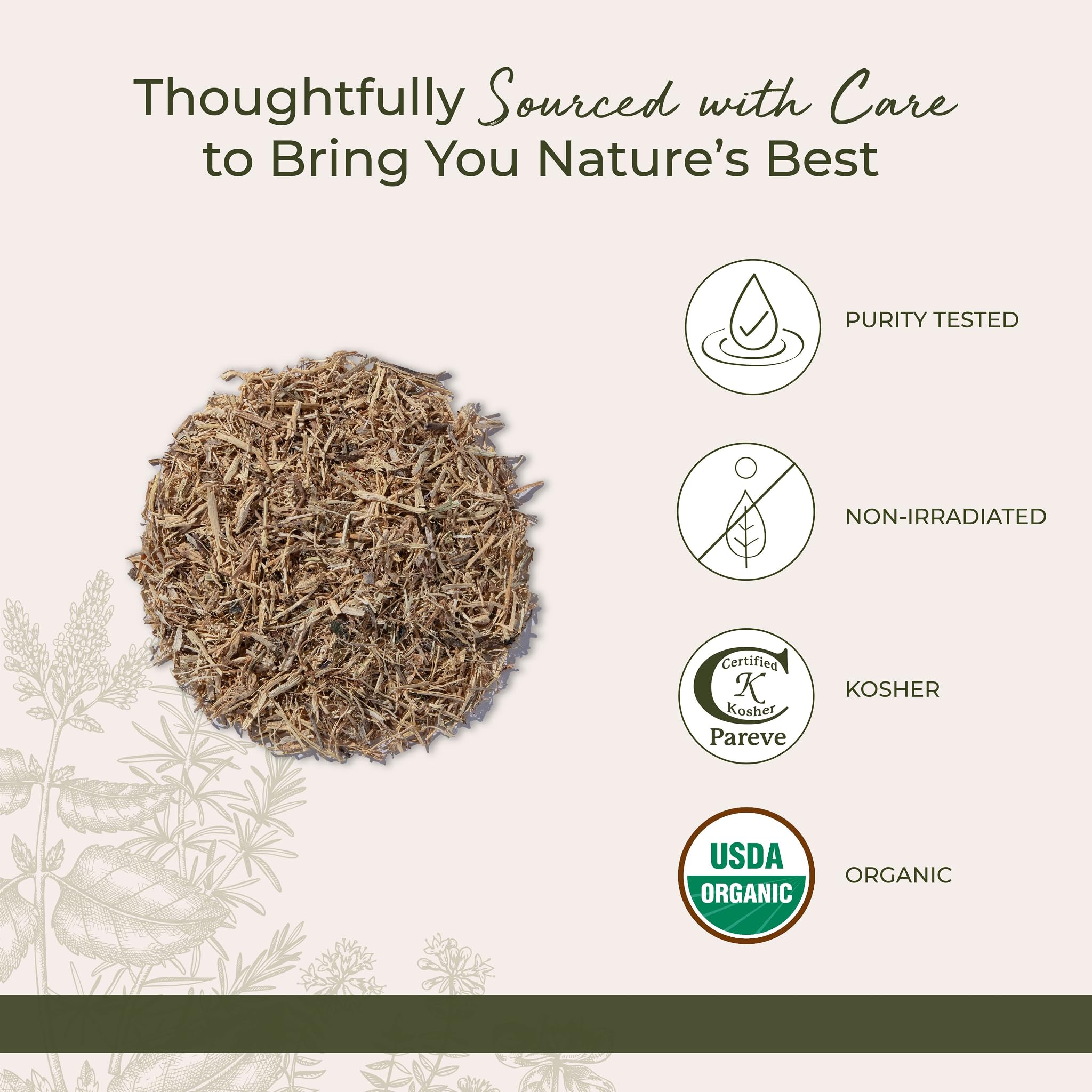 Starwest Botanicals nettle root tea infusion ready for brews
