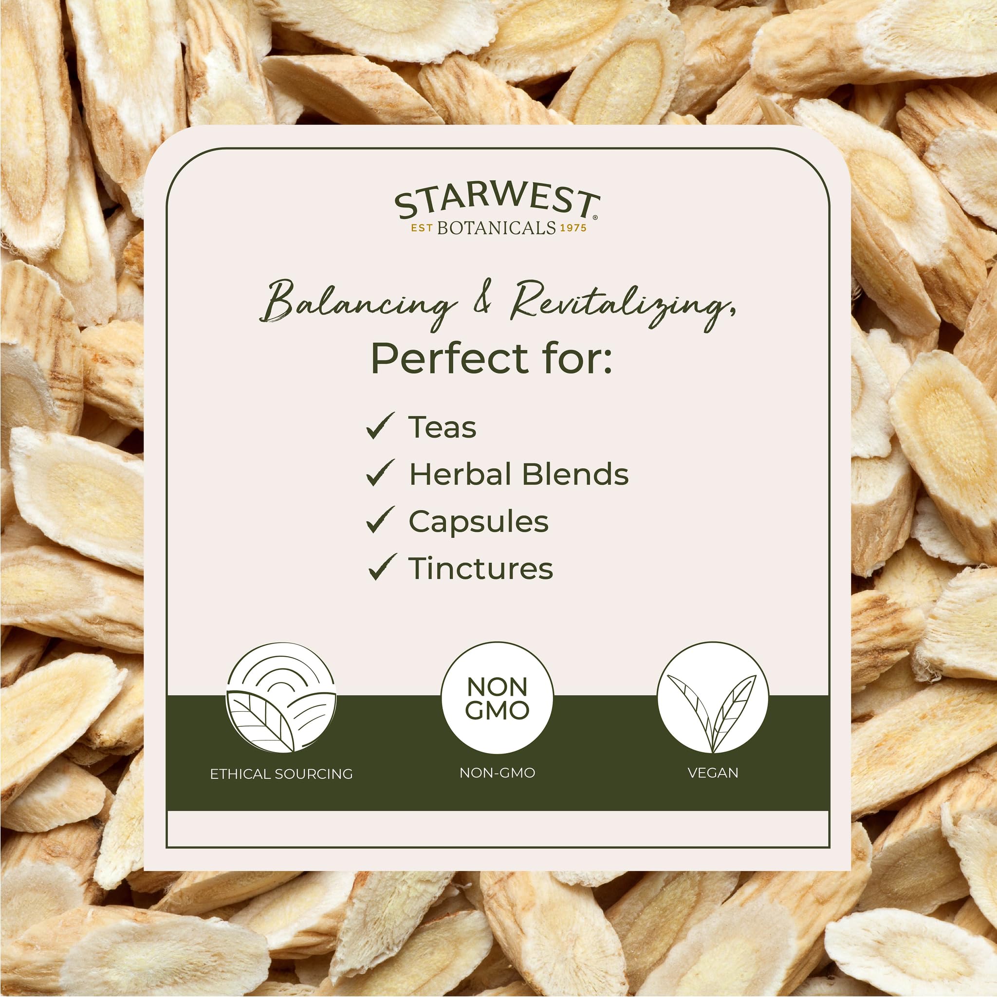 Starwest Botanicals Organic Kosher label indicating certified organic and kosher product.