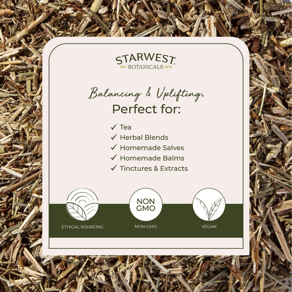 Starwest Botanicals St. John’s Wort sunny yellow flowers in a natural setting