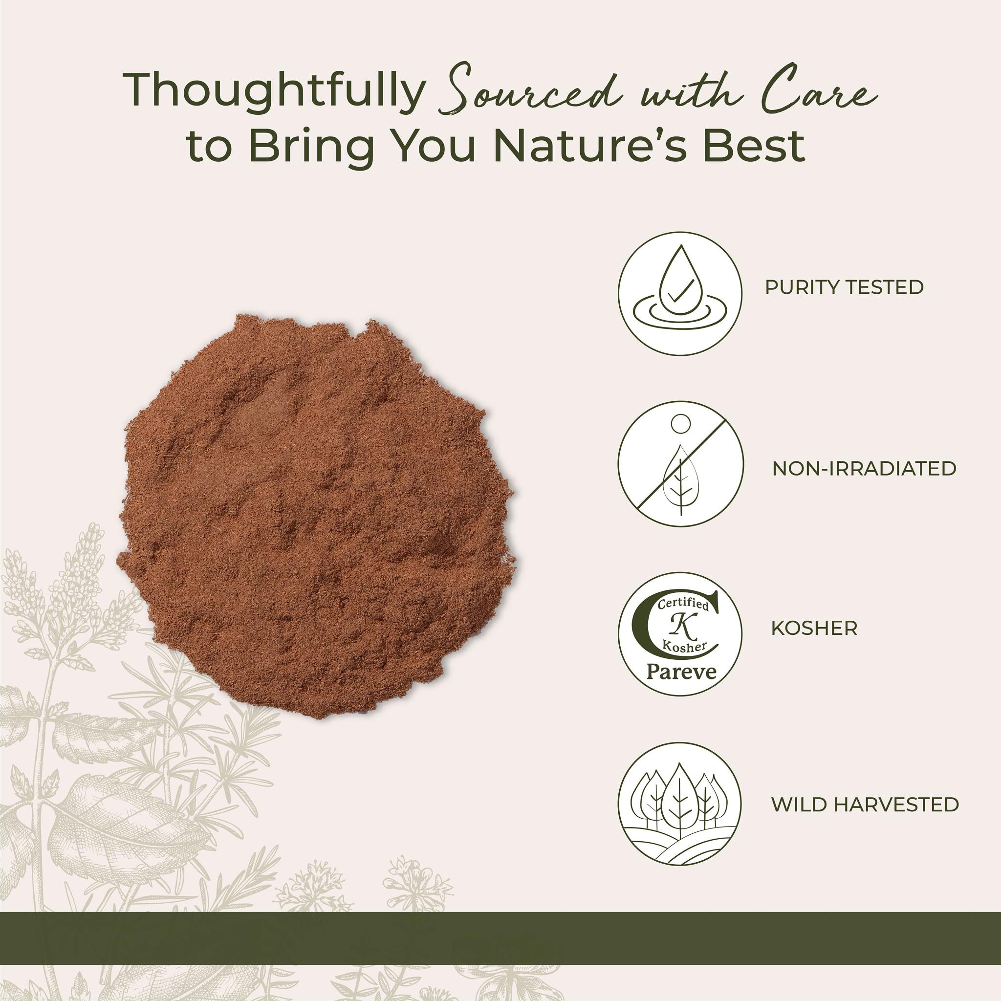 Starwest Cat's Claw bark powder for baking adds earthy notes.