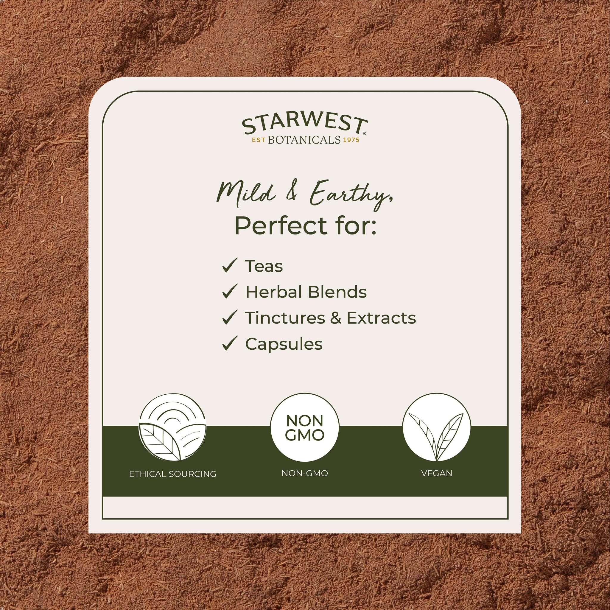 Starwest Cat's Claw bark powder in smoothie preparation with depth and aroma.