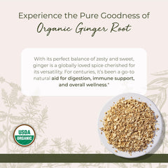 Starwest Botanicals Organic Ginger Root for tea infusion and warm flavor