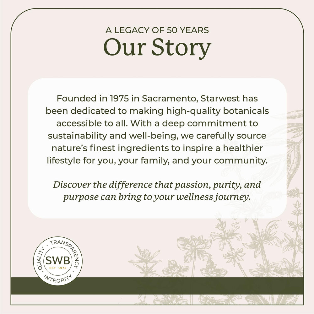 Seal of Organic Kosher certification alongside Starwest powder image emphasizes trusted quality.