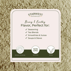 Starwest kosher-certified seaweed powder, ready for bulk cooking and mineral-rich dishes.