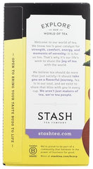 Stash Asian Pear Harmony Green Tea morning routine shot suggests a refreshing start.