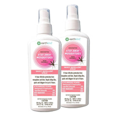 EarthKind Stay Away mosquito repellent spray bottle in 2-pack for extended protection.