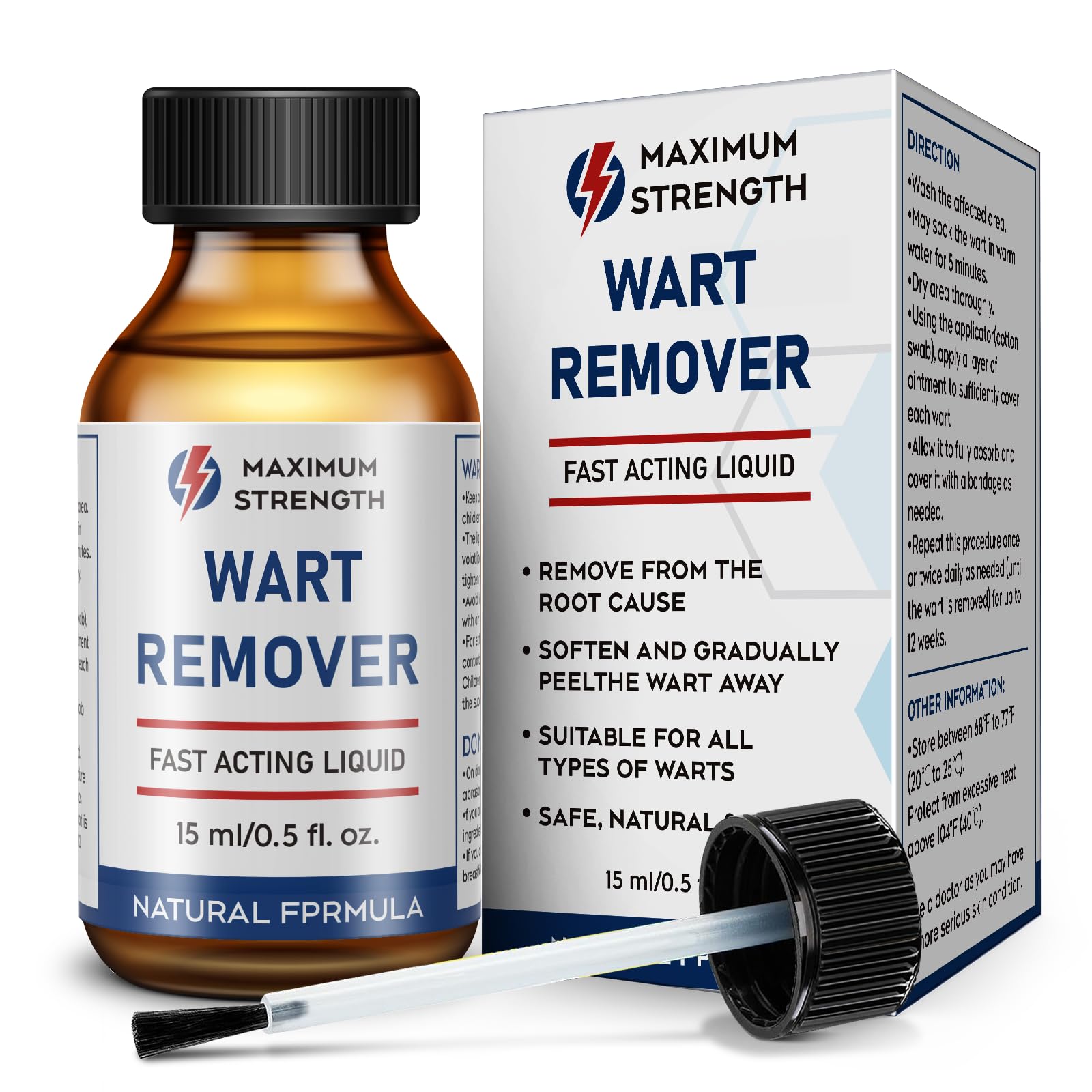 STAY STOKED Wart Remover bottle for at-home plantar wart care and easy application.