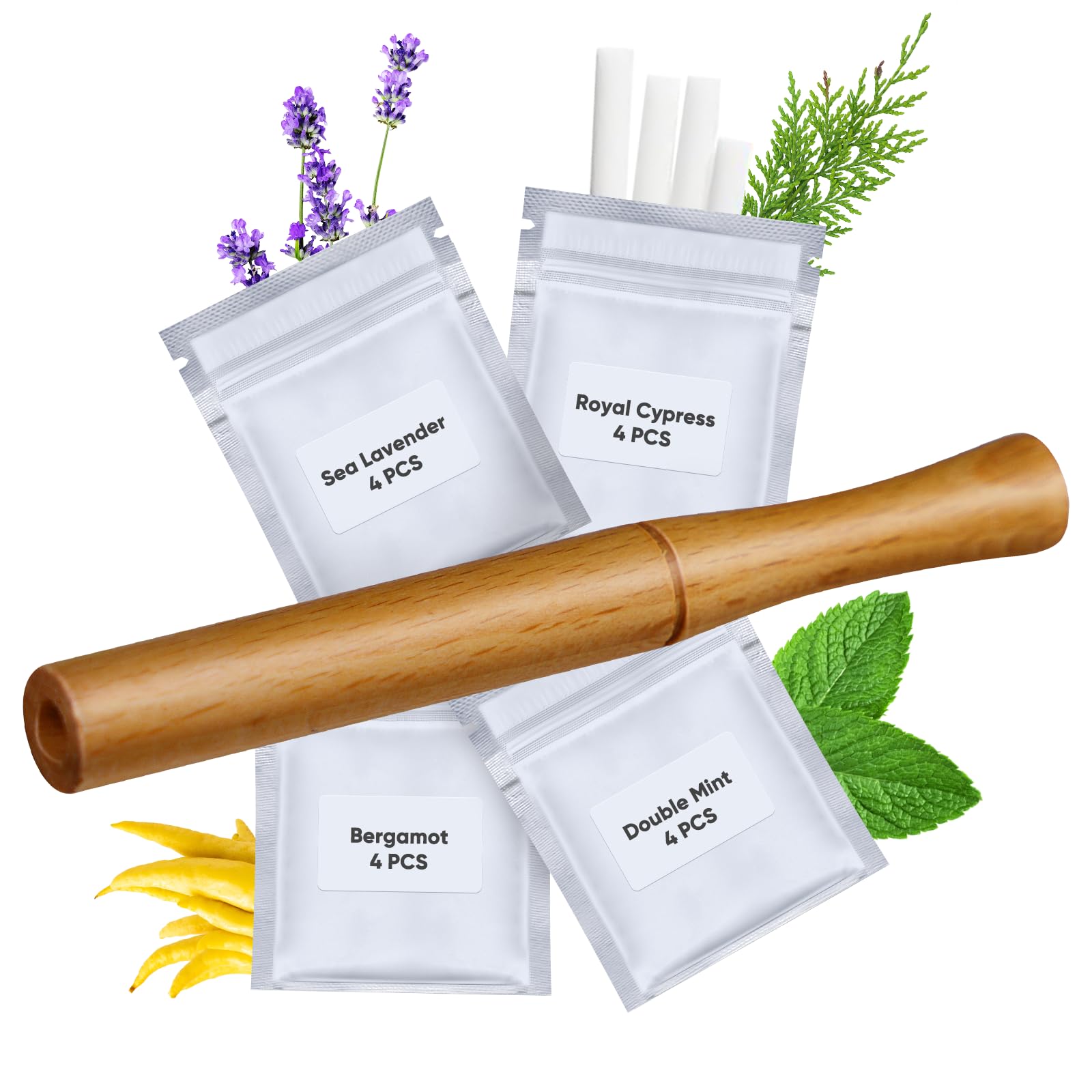 STAY STOKED wooden inhaler with breath-balance focus for longer breathing and reduced cravings.