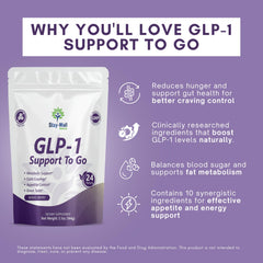 Stay-Well Naturals GLP-1 scoop emphasizes easy portioning for measured intake.