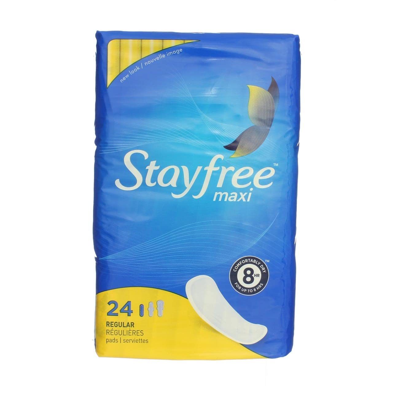 Stayfree Maxi Pads wingless design for secure daytime protection