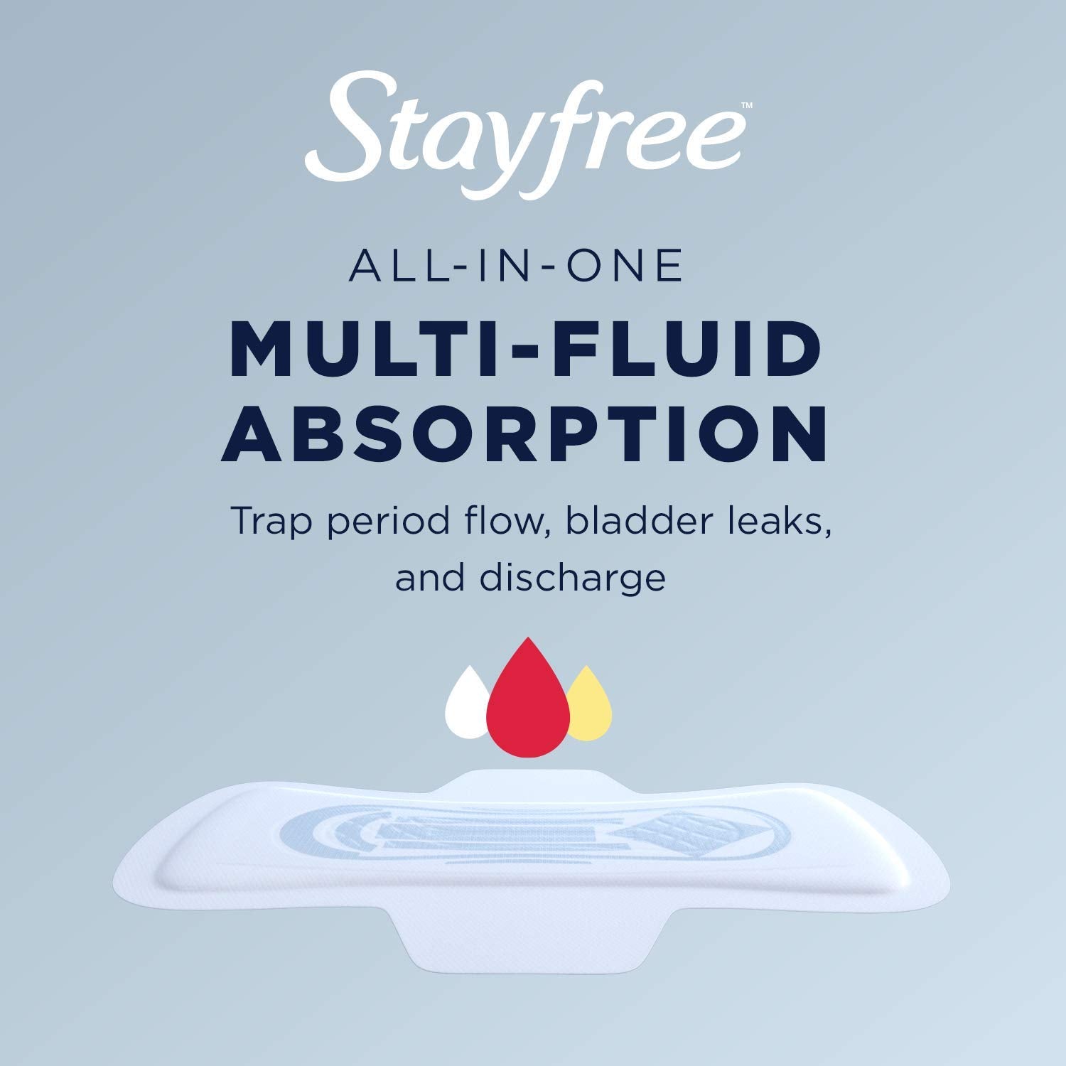 Stayfree Maxi Pads for Women Super quick-absorbing quilt showcases rapid moisture absorption