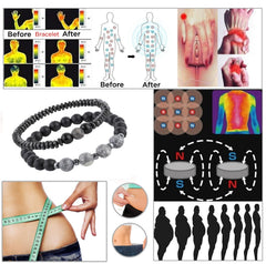 STCORPS7 hematite bead wrist view suggests everyday wear for style and subtle vitality.