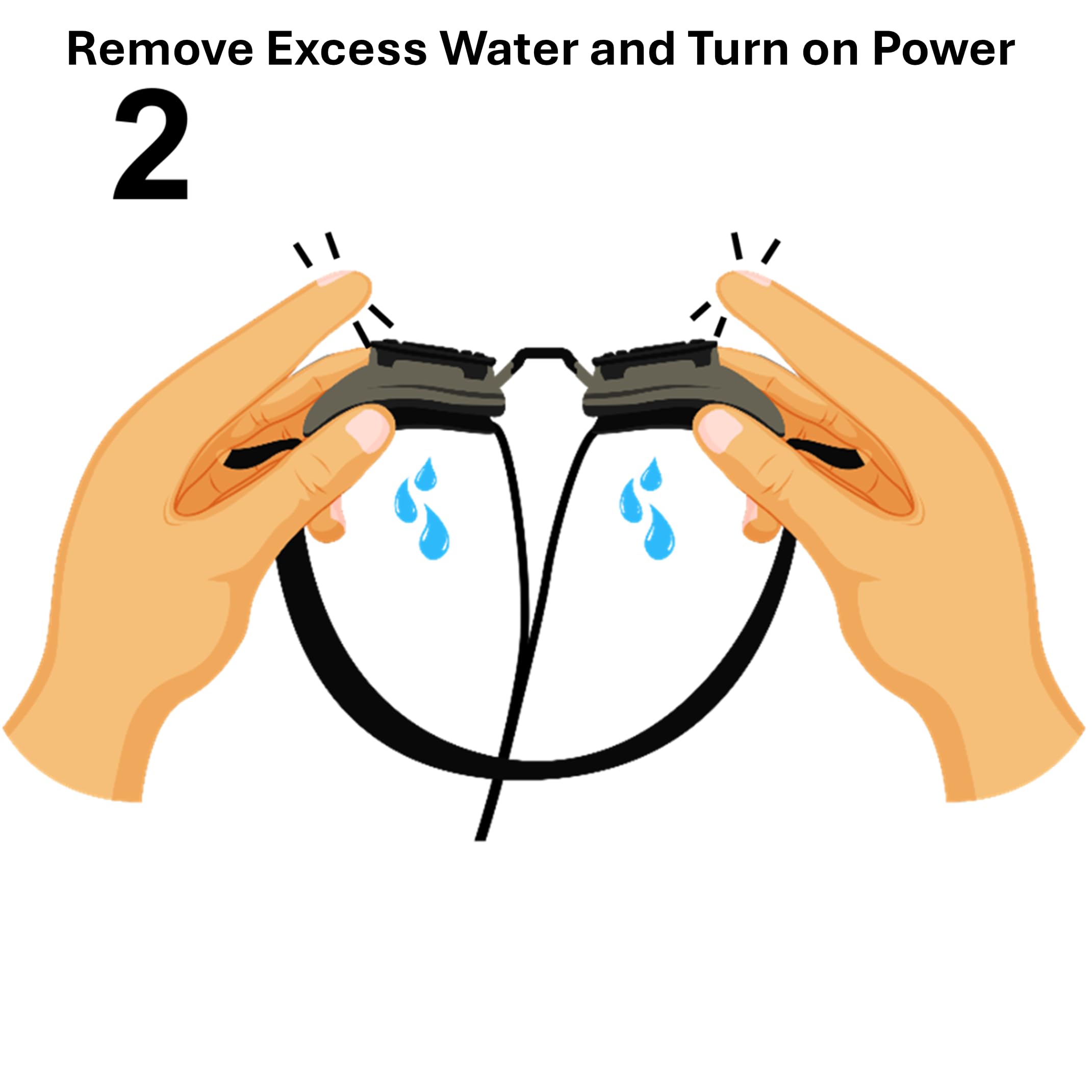 SteamGoggle water refill makes setup quick and clean.