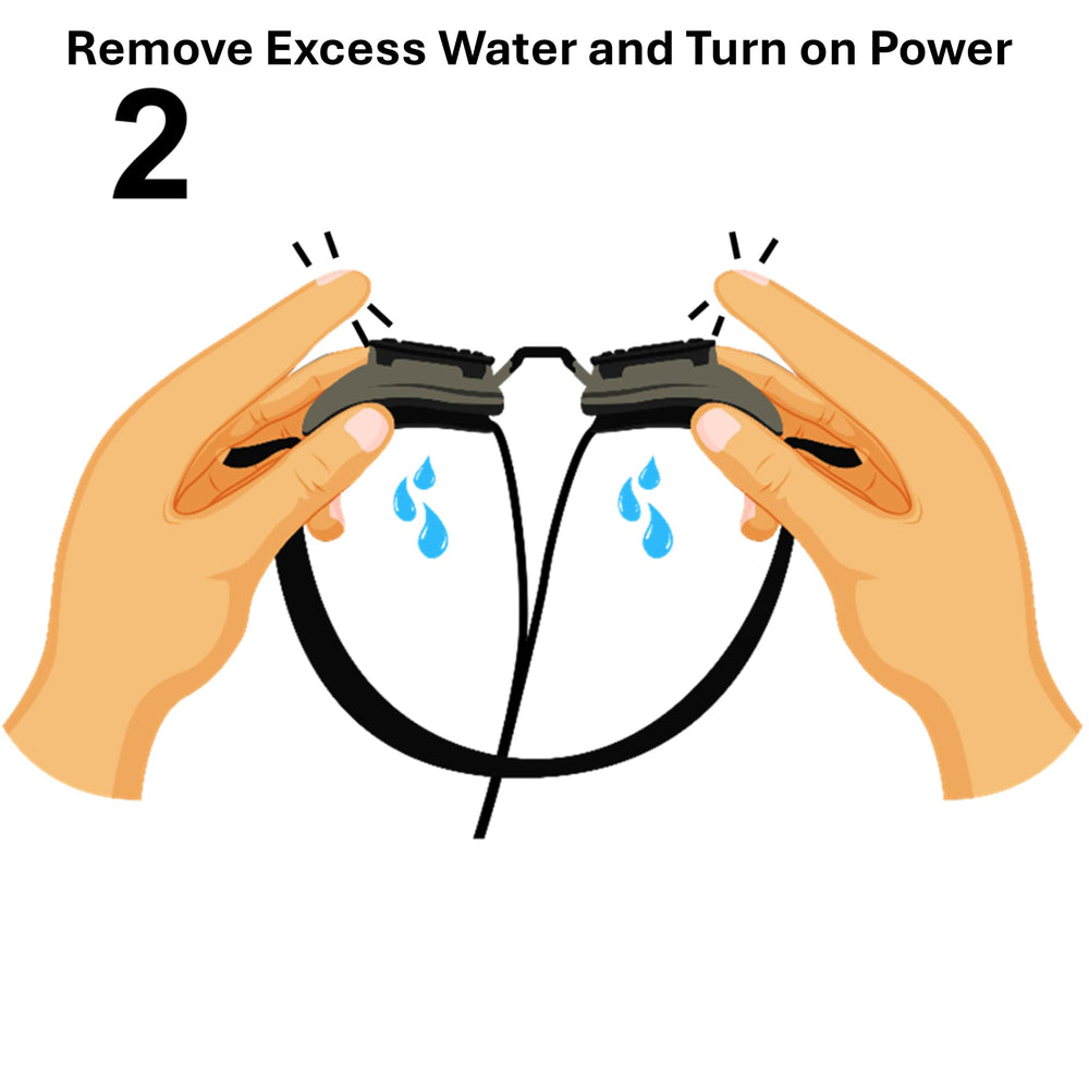 SteamGoggle water refill makes setup quick and clean.
