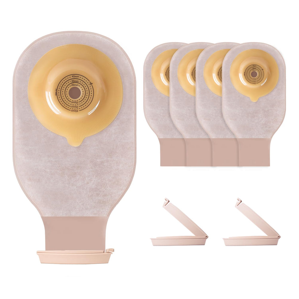 Steawoce colostomy bag with cut-to-fit opening for precise sizing and secure wear
