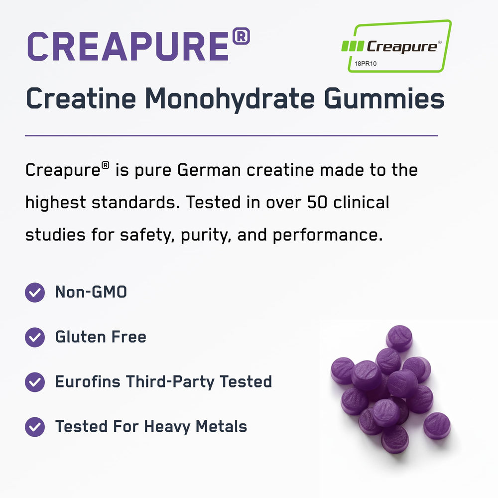 Post-workout SteelFit gummies for easy daily creatine intake.