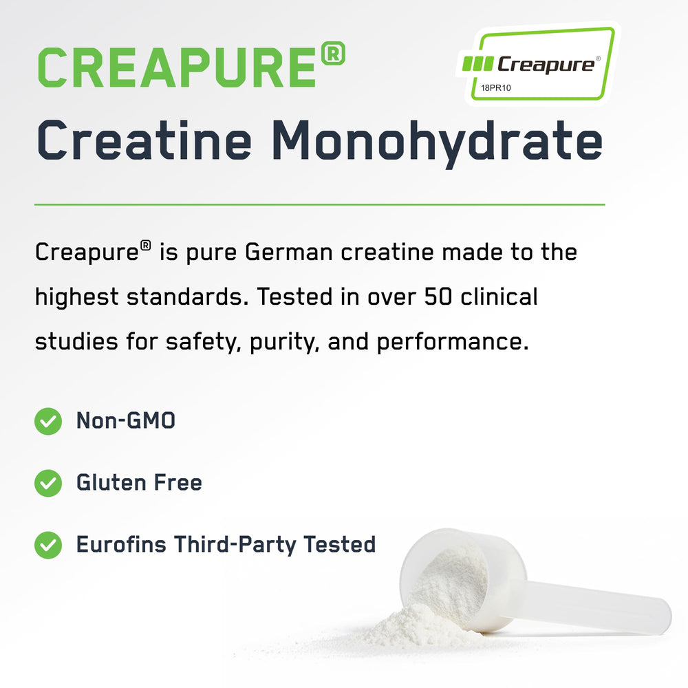 SteelFit Creapure Creatine Monohydrate—pure German formulation for high-purity energy support.