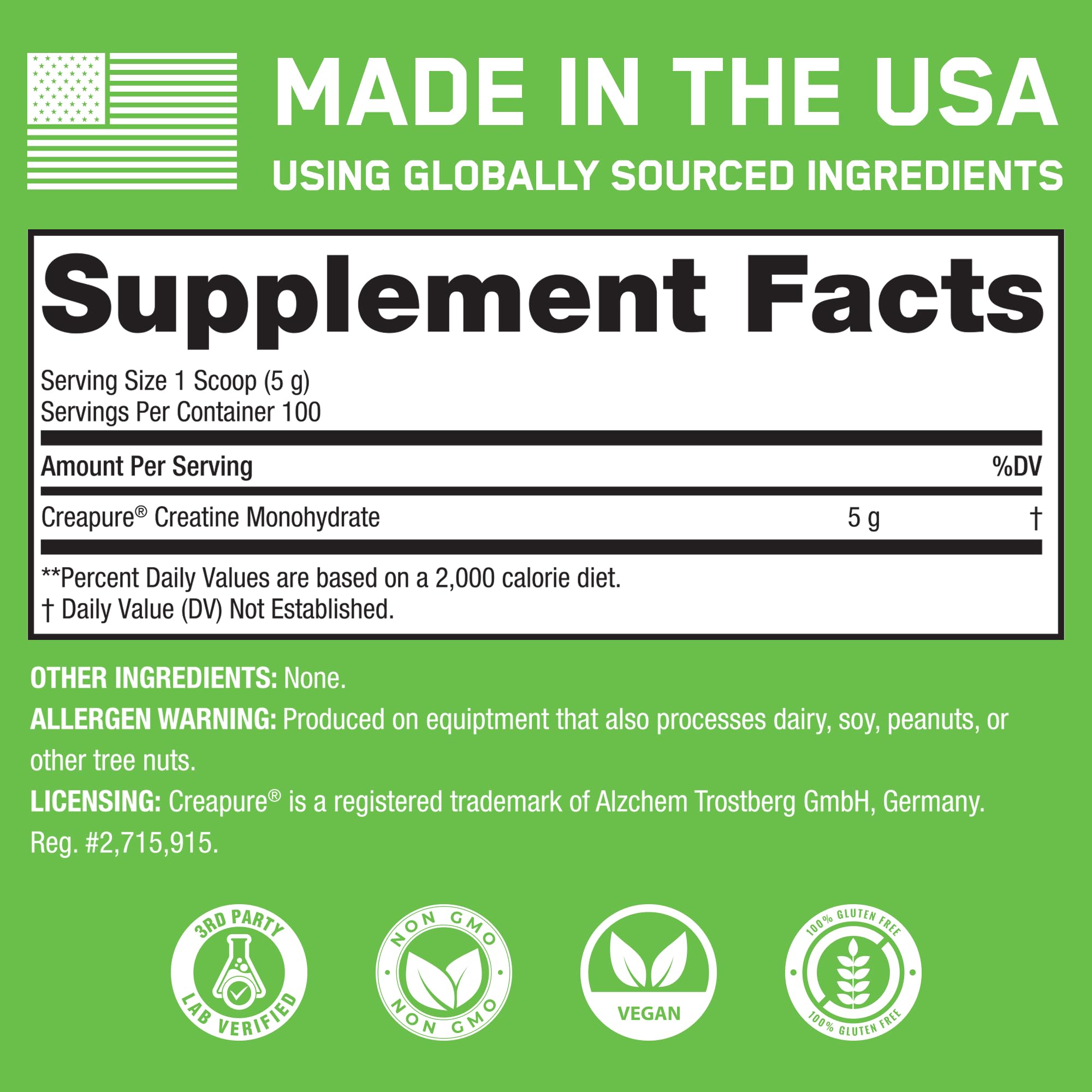 Unflavored SteelFit Creapure powder blends seamlessly into beverages.