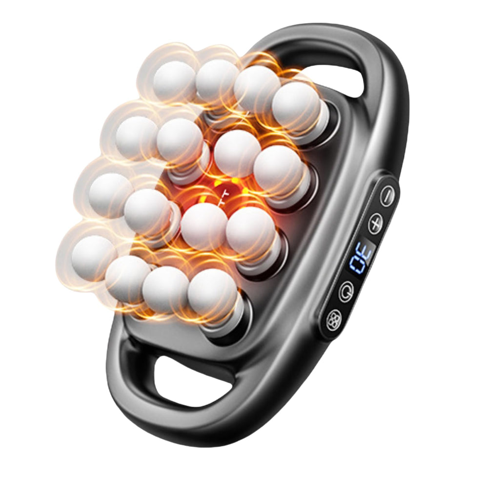 Stellamist 16 head massage gun set front view for full body relief and recovery.