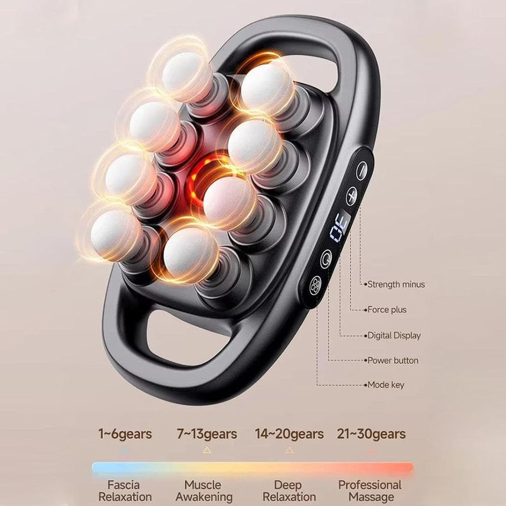 Stellamist 16 head massage gun set silent tech reduces noise during use.