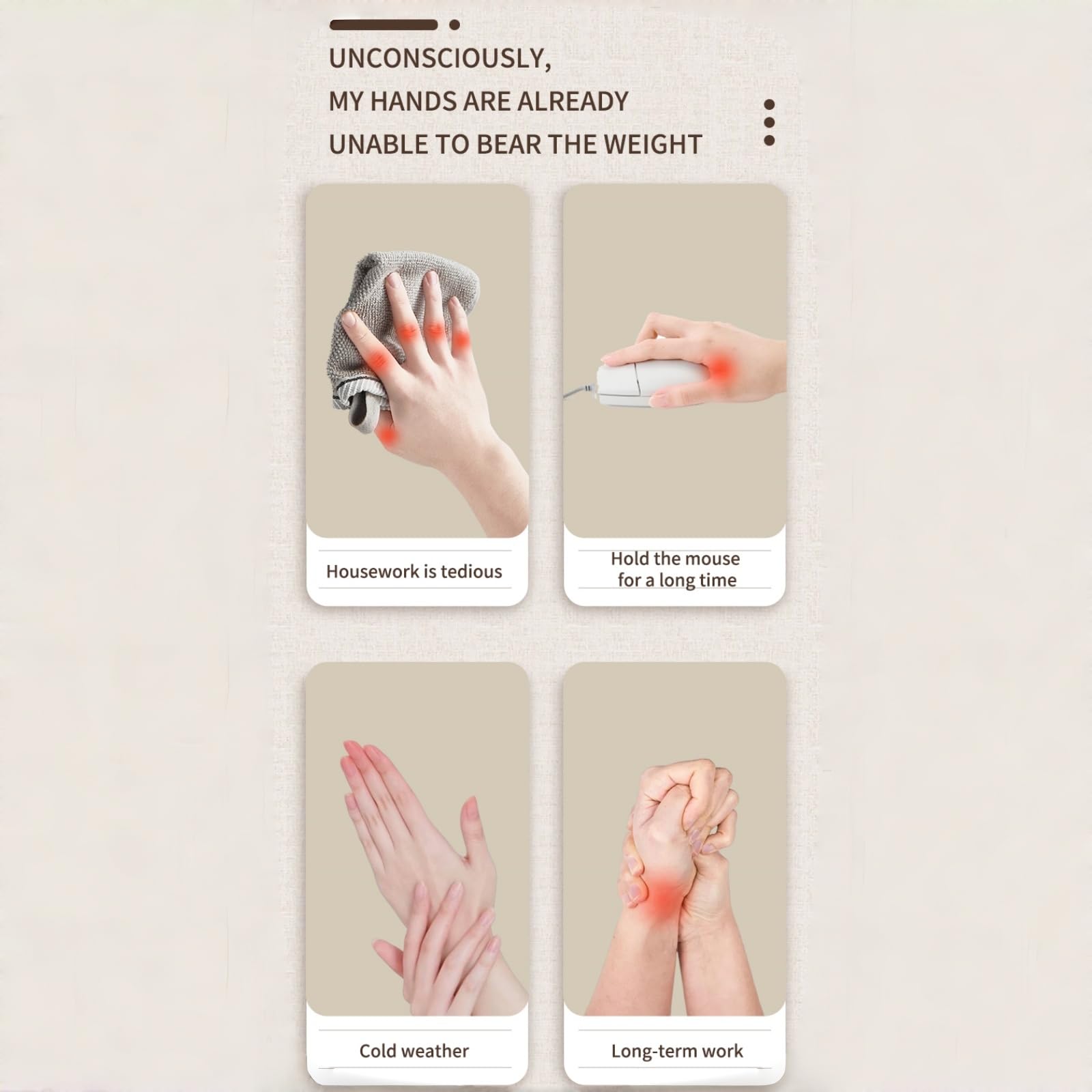 Four heat levels deliver warm relief in seconds to ease stiffness