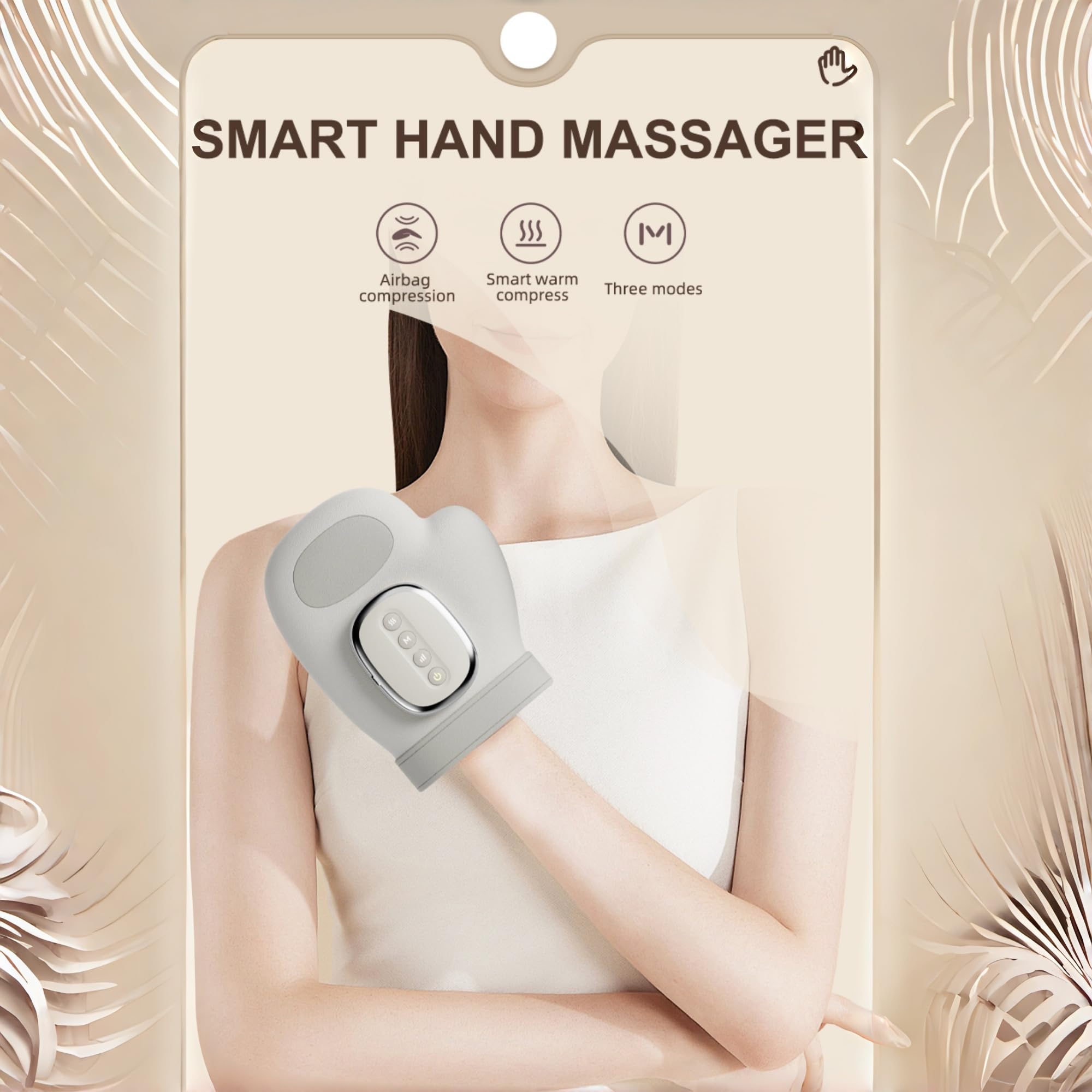 Thirteen TPU airbags provide targeted compression across palm, fingers, and wrist