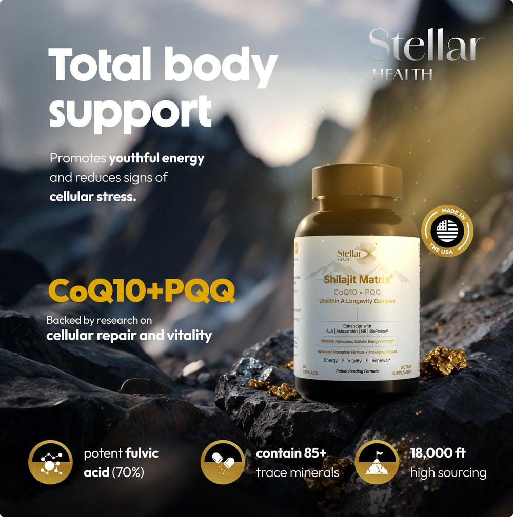 Capsules close-up from Stellar Health blend highlighting absorption-optimized formulation